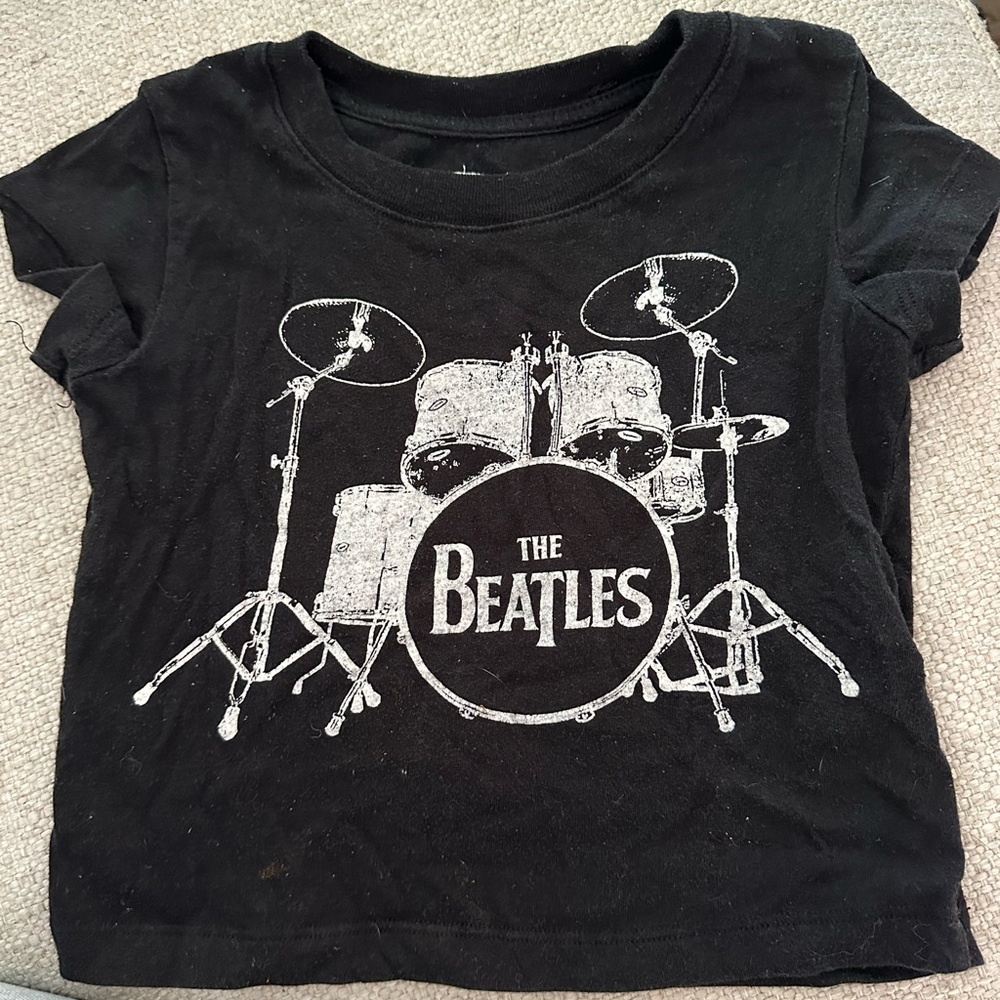 The Beatles Kids Black T-Shirt